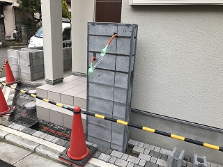 門柱ブロック積み